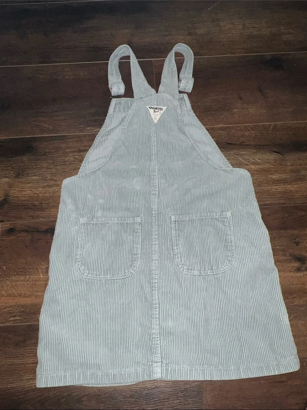 OshKosh B'gosh Light Green Corduroy Pinafore Dress